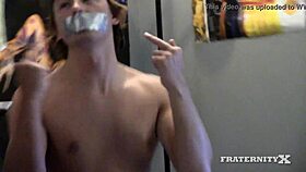 Pledges are bitches, and we fuck them hard in this gay group! 🔥