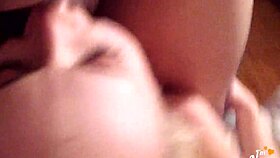 Blonde Russian Gets Two Loads on Face