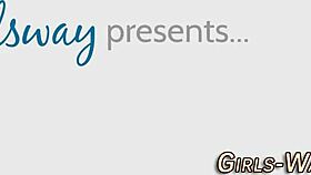 teen lesbian rides strapon toy