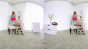 Hot Teen Explores Virtual Reality Sex Scenes