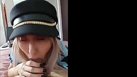 Hot police gives amazing blowjob