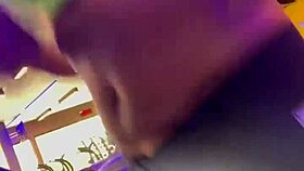 Performing animal women – amateur girl’s wild ride at the gym