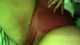 Curvy latina milf touches herself solo.