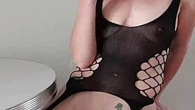 Wow! Hot Flemish Milf Fingering in Sexy Lingerie!