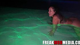 queen rogue gets fucked at the pool in puerto rico