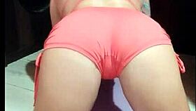 Yoga stretch shows tan lines