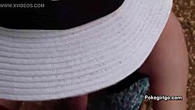 outdoor fun with cum in my mouth so hot