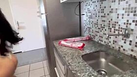 My neighbor called me to fix her sink, and I took advantage