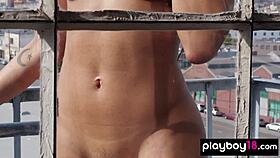 Fatima Kojima Strips To Reveal Small Tits