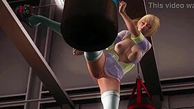 doa5 yukino gravure studio teasing in gym