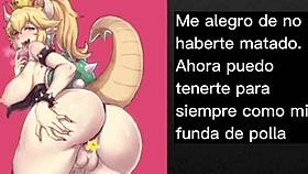 feeling tricked and feminized by futa bowsette in this joi cei sissygasm anal femdom