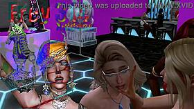 Disco Night Club Turns Into Wild Group Sex Dance