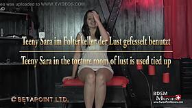 teeny sara gets tied up and deepthroated in the lust torture chamber