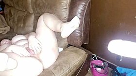 pussy spread with dildo toy