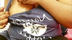 Sexy North Indian girl reveals her boobs subtly