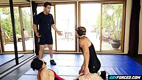 Wrestler Twinks in Raw Threesome Action