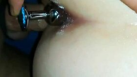 Married Work Partner Tries Butt Plug First Time, Cums Fast! Wow!