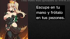 feeling tricked and feminized by futa bowsette in this joi cei sissygasm anal femdom