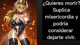 feeling tricked and feminized by futa bowsette in this joi cei sissygasm anal femdom
