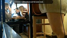 tylerashay flashes naked in the outdoor cafe