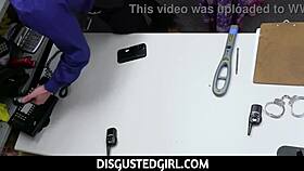 aria carson, a teen 18+, gets caught stuffing stolen items under her sweater and faces consequences.