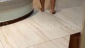 I Watched My Latina Wife Swallow Cum From a Big Black Cock in the Hotel.