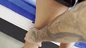 Teen Latina Sucks Big Cock for Cum on Asshole