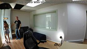 veronica valentine's messy casting with ripped clothes and creampie 😈