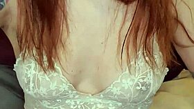 redhead teases her asshole with anal play