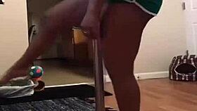 dancing feet in a casual routine