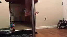 dancing feet in a casual routine