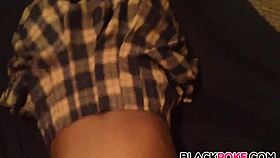 Black Babe Stroking Her Pussy