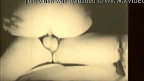 חוקרים פורנו בריטי וינטג' מהימים הטובים עם כוסות שעירות ואווירה עתיקה