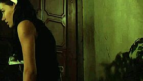 Sophie maid submits to lezdom domination in voyeur sex scene.