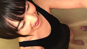 Soaking wet with cute Japanese teen 18+ student! 🛁