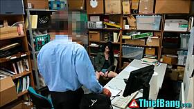 Scared teen alex harper offers pussy to avoid arrest in shop