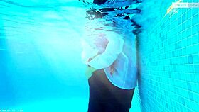 Twink gets anal in college pool scene