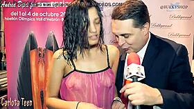 Carlota Teen 18+ Teaches Blowjob Skills to Andrea Diprè