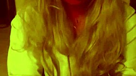 The devil in costume sucks out his soul with a gloved handjob, reaching a horny orgasm on Halloween.