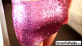 i watch samantha saint finger her wet pussy