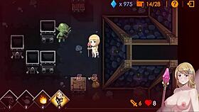 shalis captured by wild boar, bent over for doggystyle creampie in dungeon