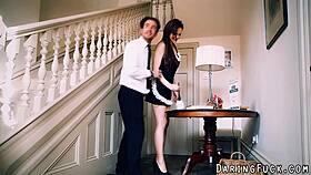 euro babe receives a facial in this casual scene