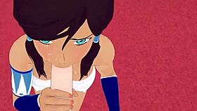 Avatar Korra Delivers Intense Perfect Blowjob In Hentai