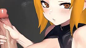 hey, wanna see tsunade give the wildest handjob in this anime hentai scene?