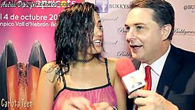 Carlota Teen 18+ Teaches Blowjob Skills to Andrea Diprè