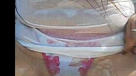 With my hot sister-in-law by the river.