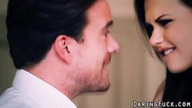 euro babe receives a facial in this casual scene