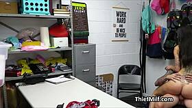 tattooed thief teacher gagged and drilled in office