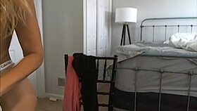 Sexy Blonde Shows Tits On Webcam