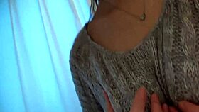 Large breasted girls jiggling breasts while being Shafted on cam